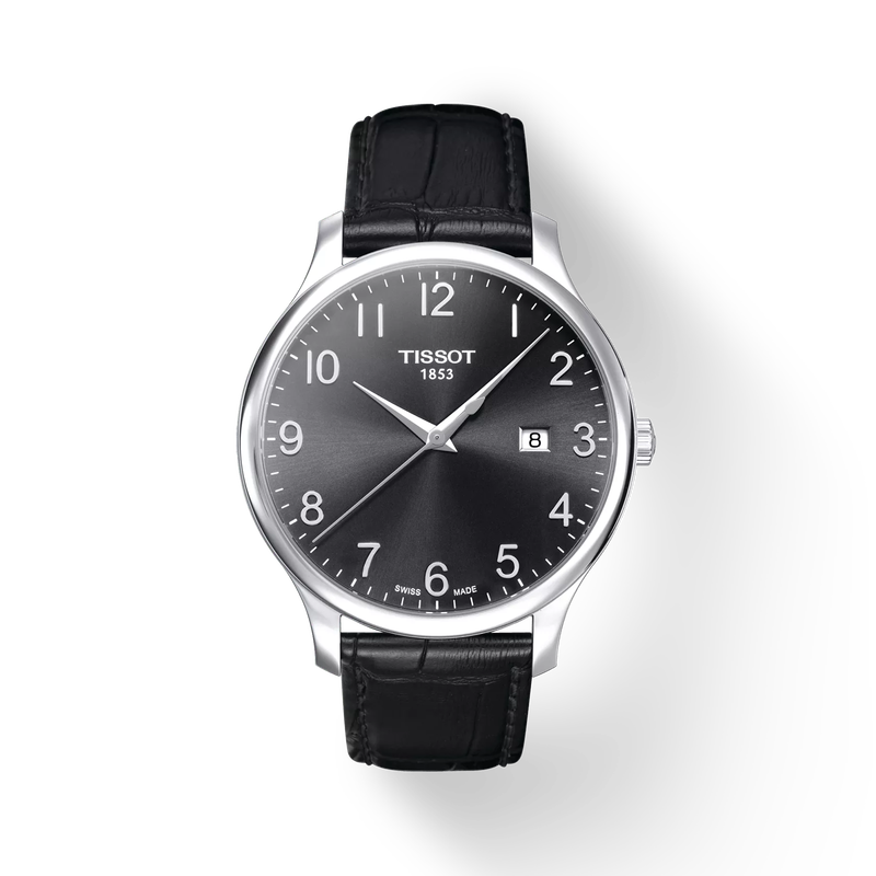 Men’s Tissot Tradition T063.610.16.052.00 Quartz Watch with Date - Zeuskicks