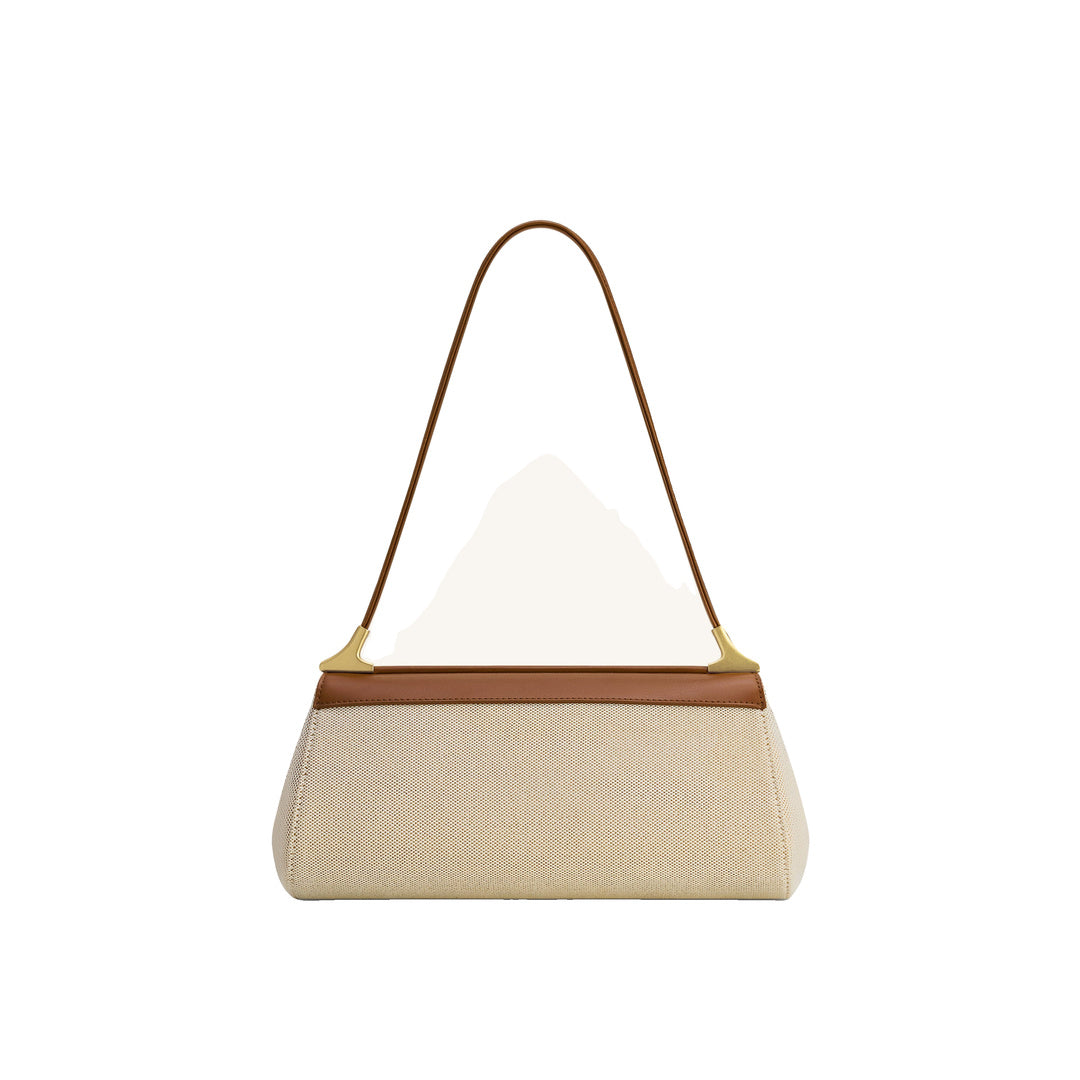 JW PEI Eloise Shoulder Bag - Brown Canvas by JW PEI