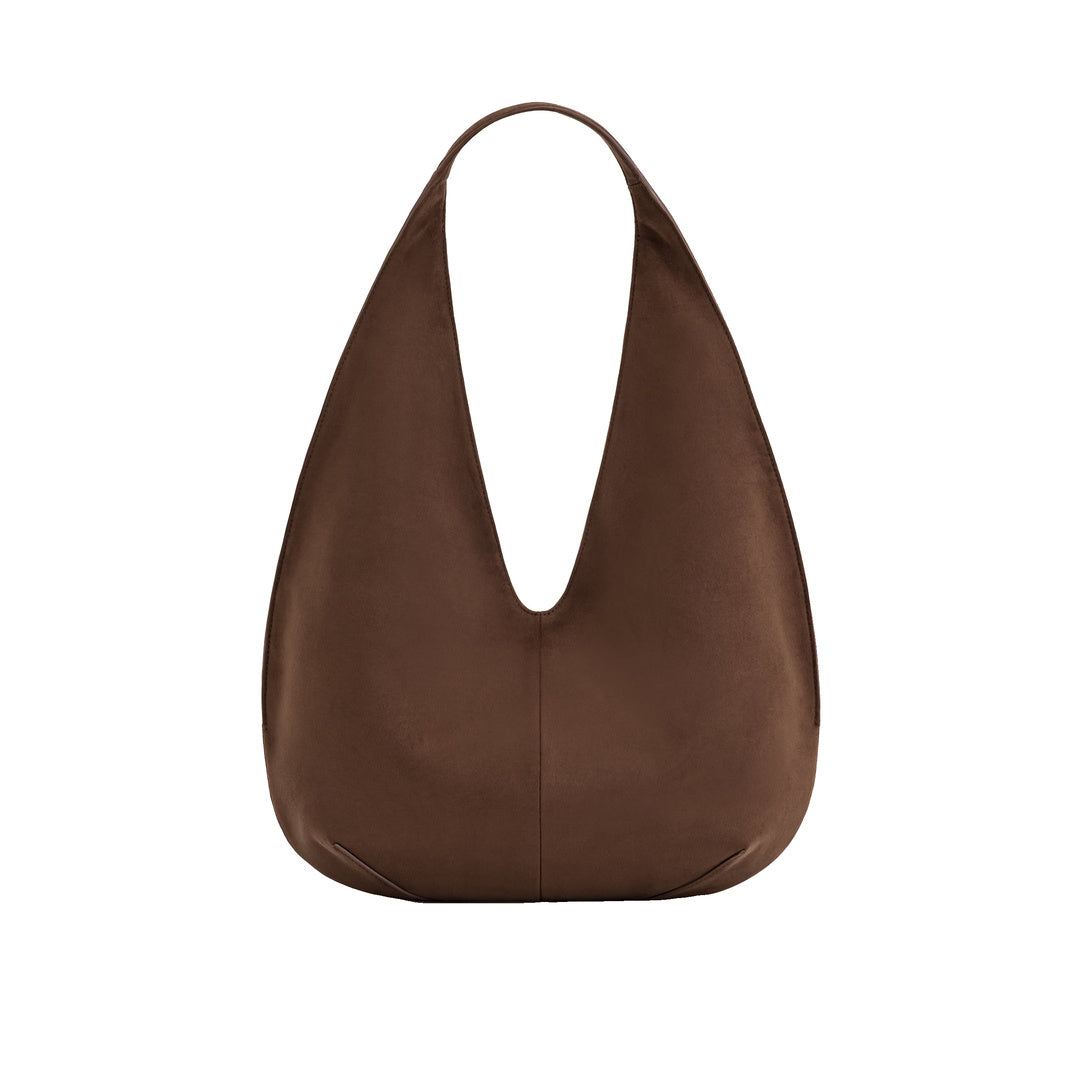 JW PEI Dara Faux Suede Hobo Bag - Mocha Brown by JW PEI