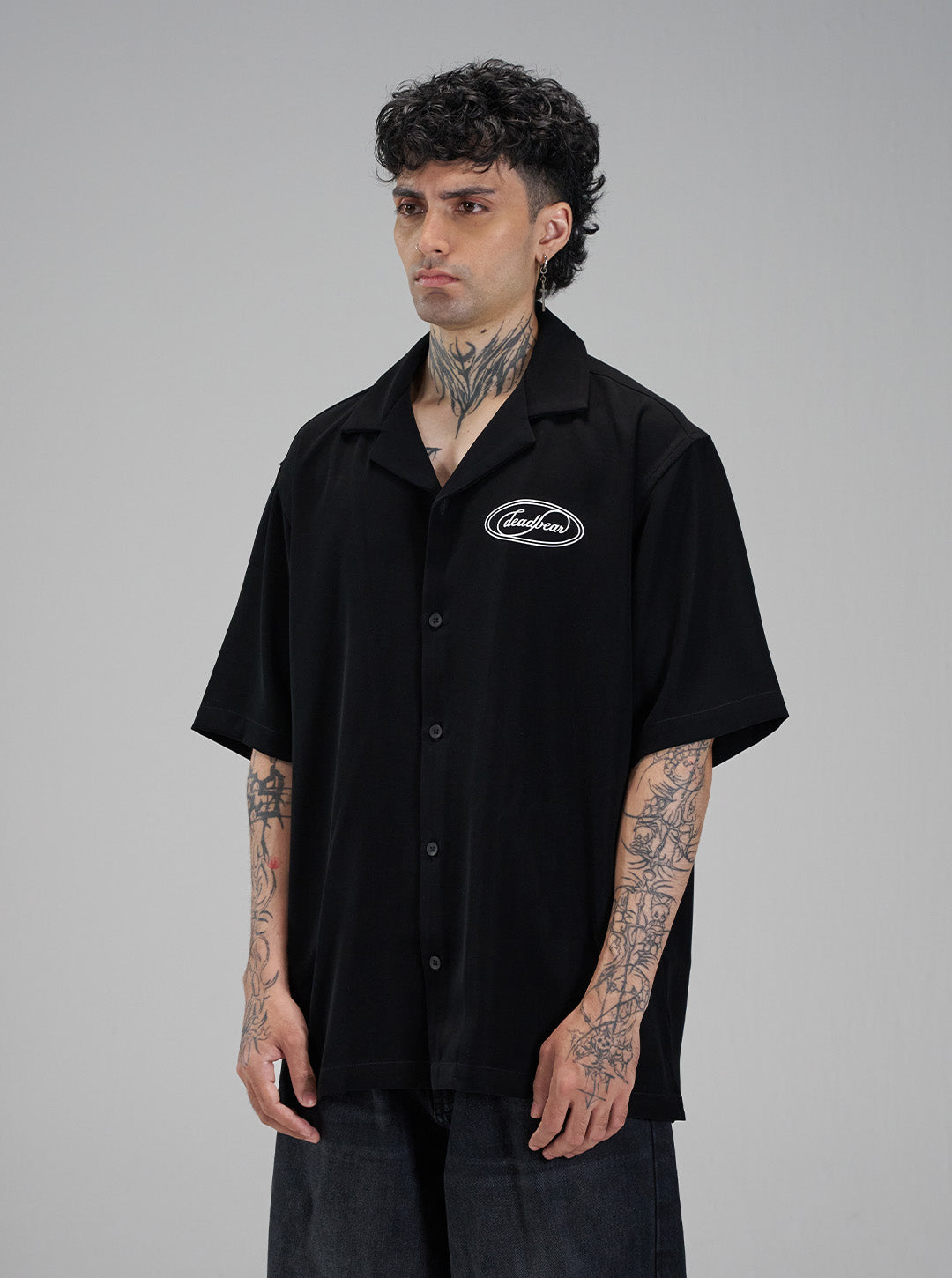 Signature Bowling Shirt Black by DEADBEAR