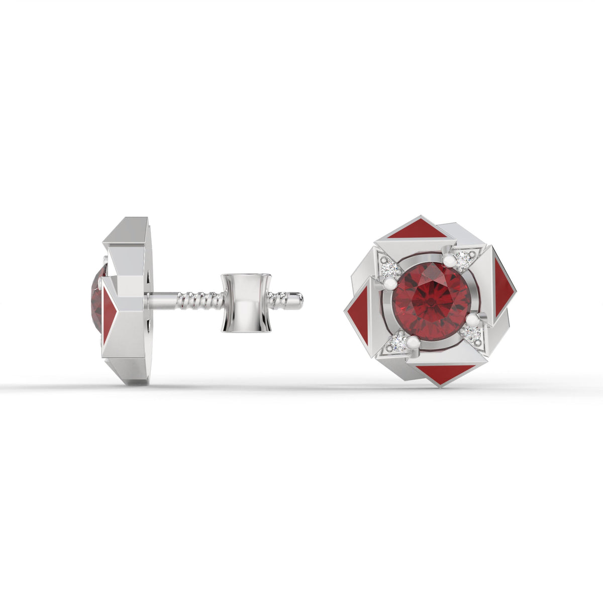 FORTIS STUDS (Red) by The Noble Sculptor