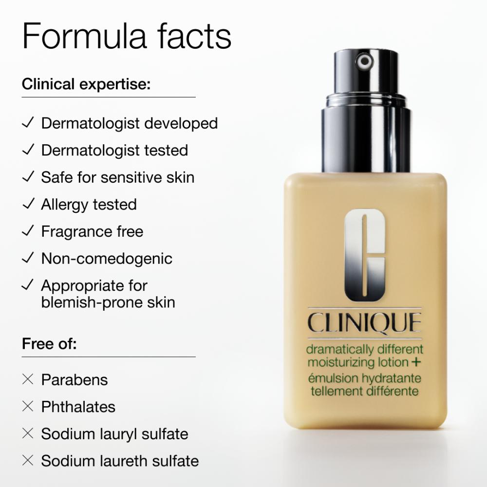 Clinique Dramatically Different Moisturizing Lotion+ Face Moisturizer with Pump for Skin Repair