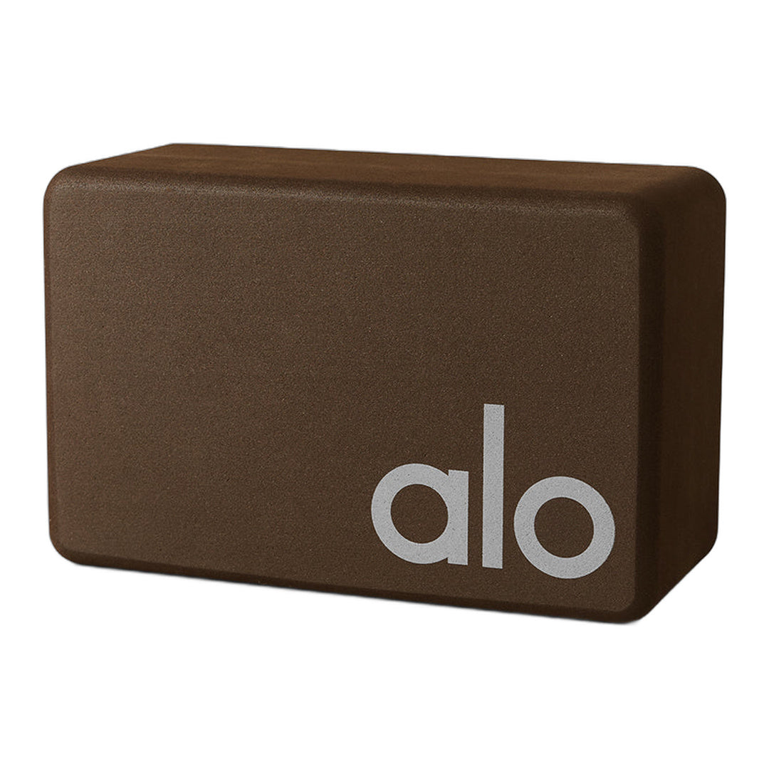 alo Uplifting Yoga Block - Espresso/Silver by Alo Yoga