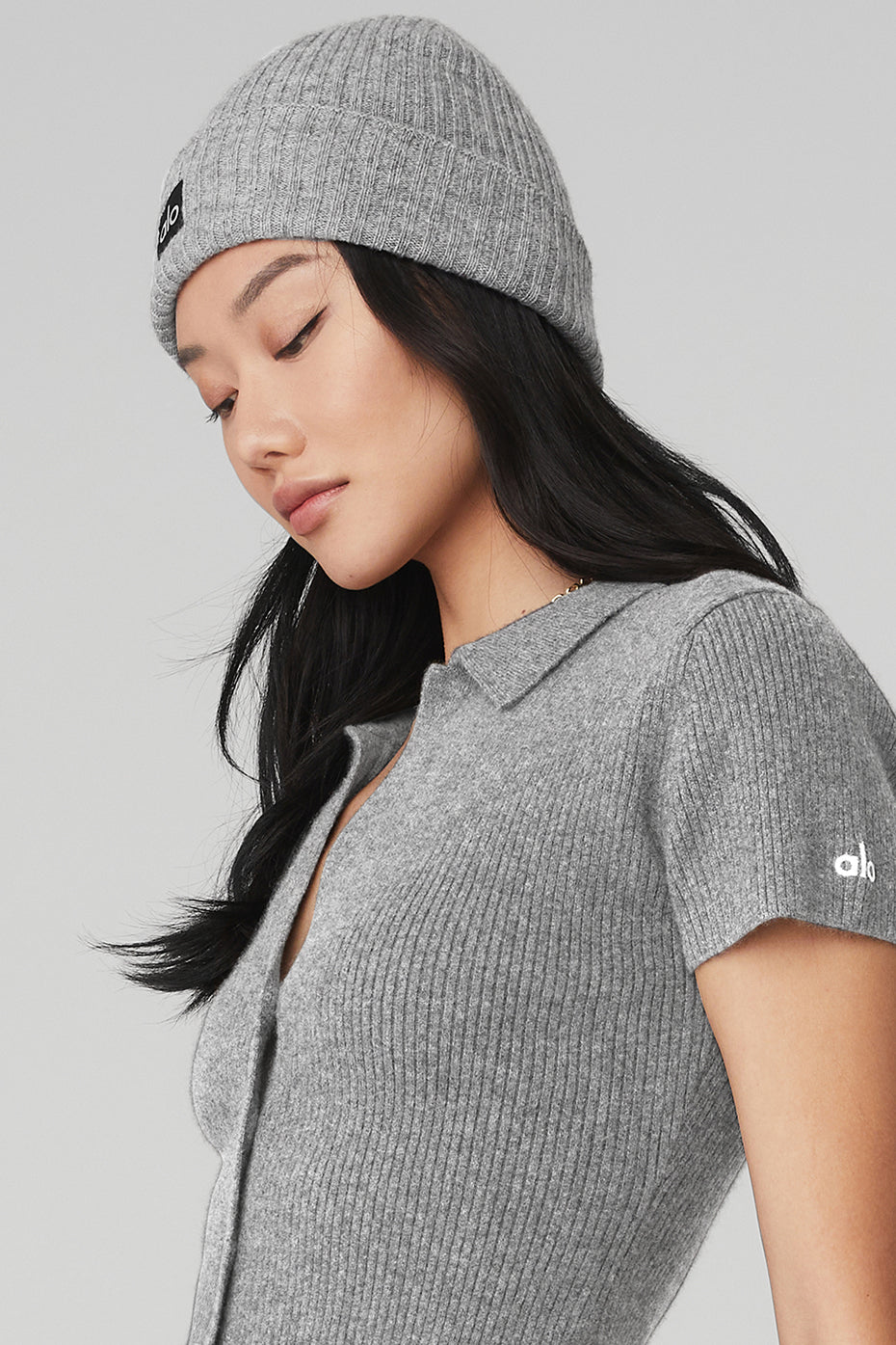 Cashmere Beanie - Dove Grey Heather (A0170U)