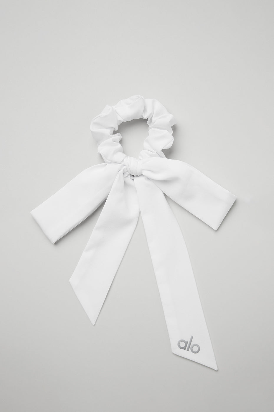 Love Knots Tie Scrunchie - White (A0225U)
