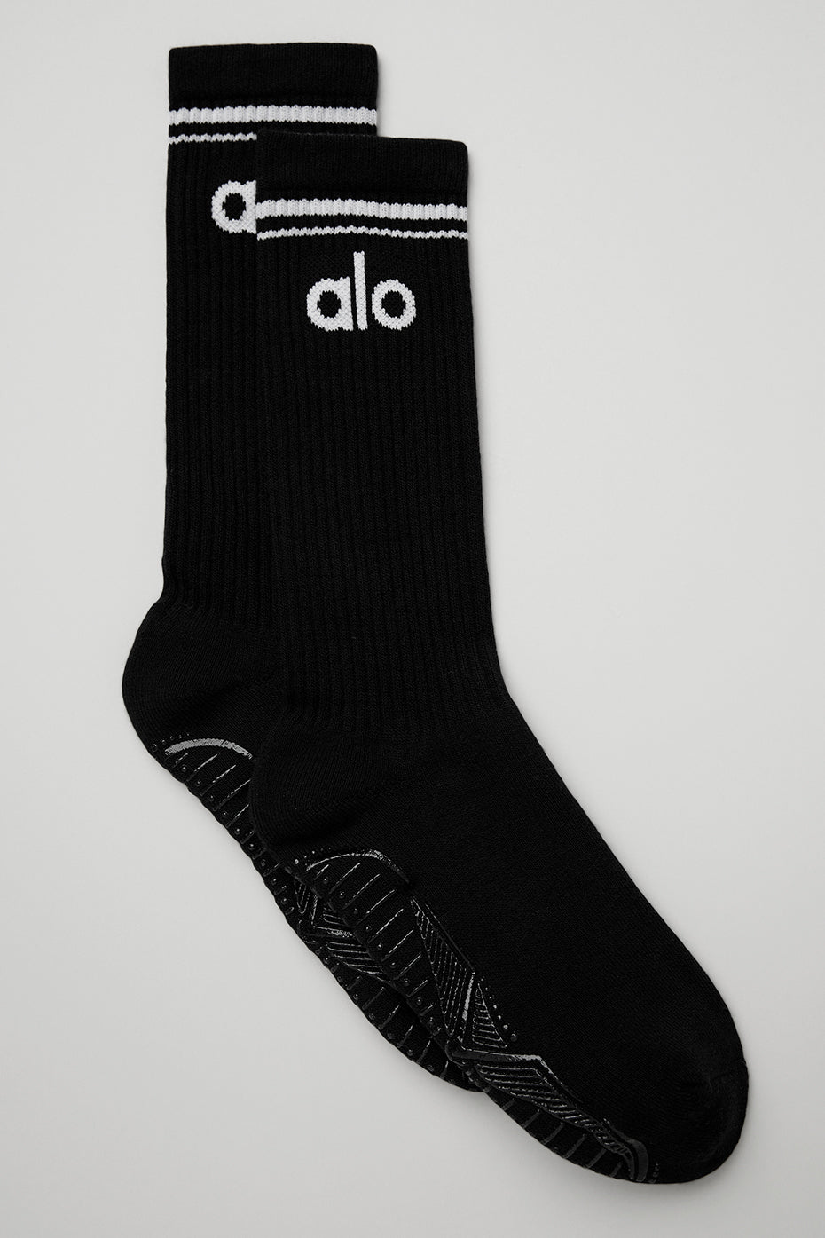 Women's Throwback Barre Sock - Black/White (A0263W)