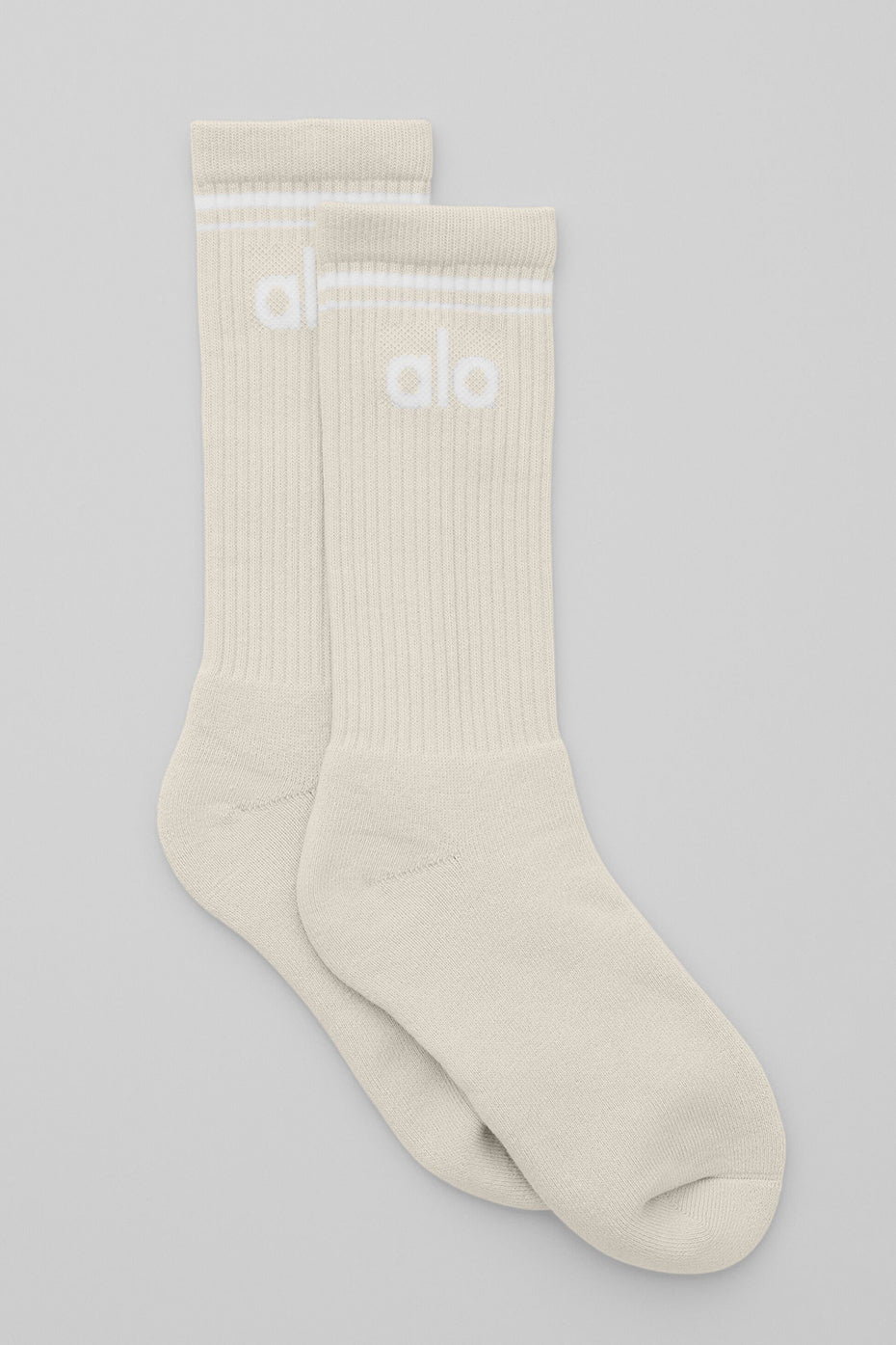 Unisex Throwback Sock - Bone/White (A0357U)