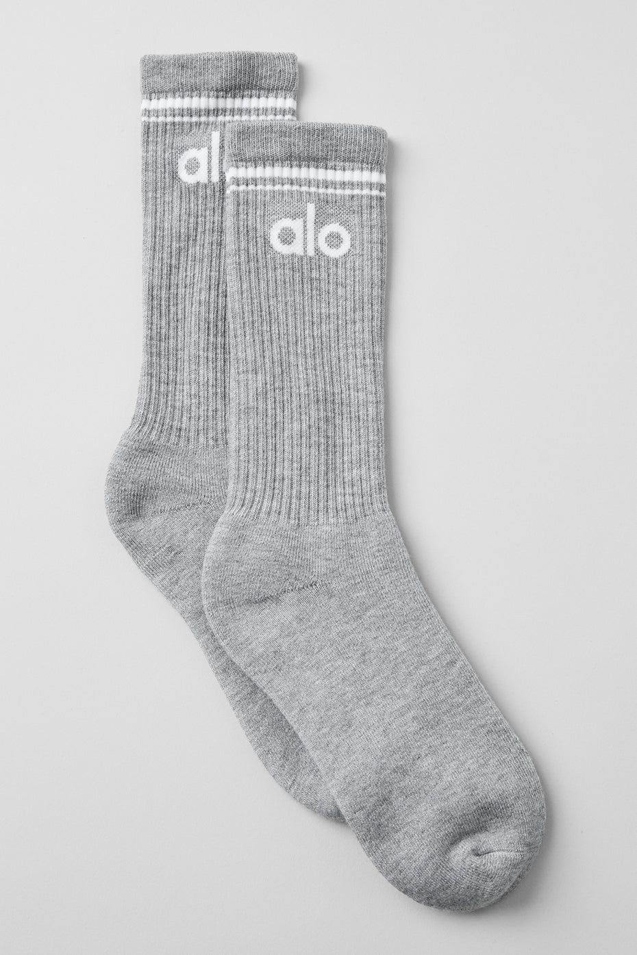 Unisex Throwback Sock - Athletic Heather Grey/White (A0357U)