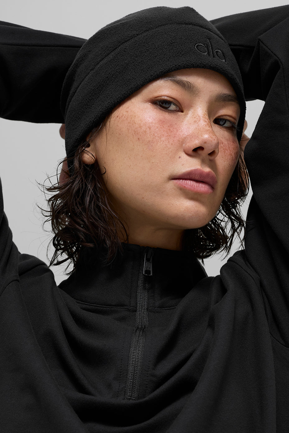Performance Fleece Beanie - Black/Black (A0424U)