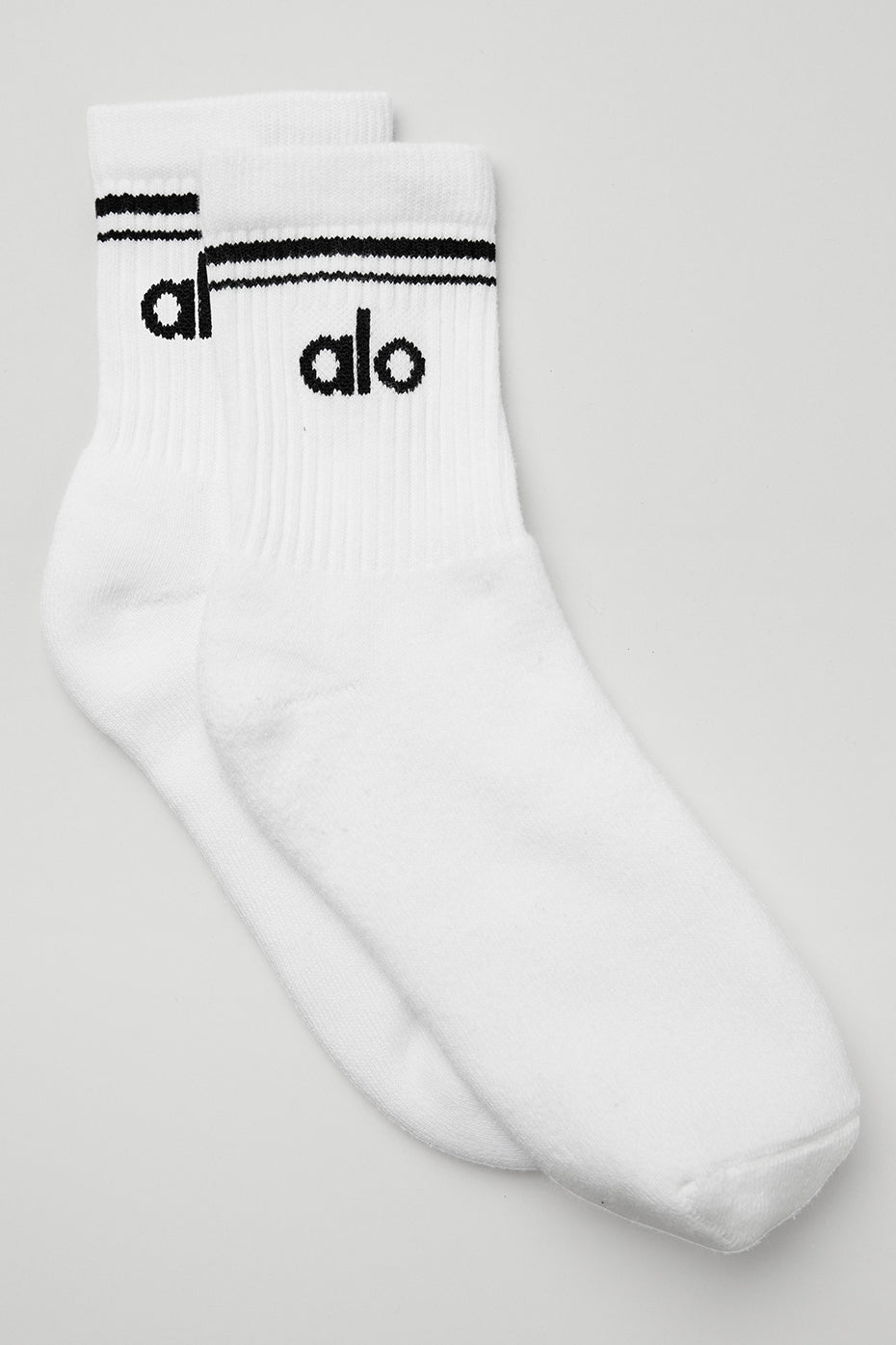 Unisex Half-Crew Throwback Sock - White/Black (A0480U)