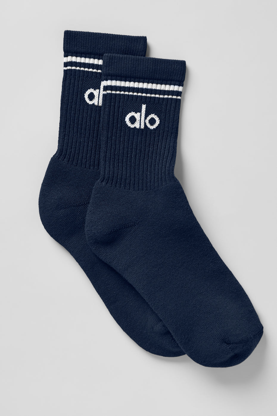 Unisex Half-Crew Throwback Sock - Navy/White (A0480U)