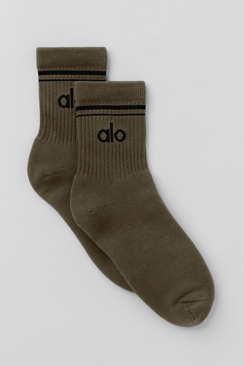 Unisex Half-Crew Throwback Sock - Olive Tree/Black (A0480U)