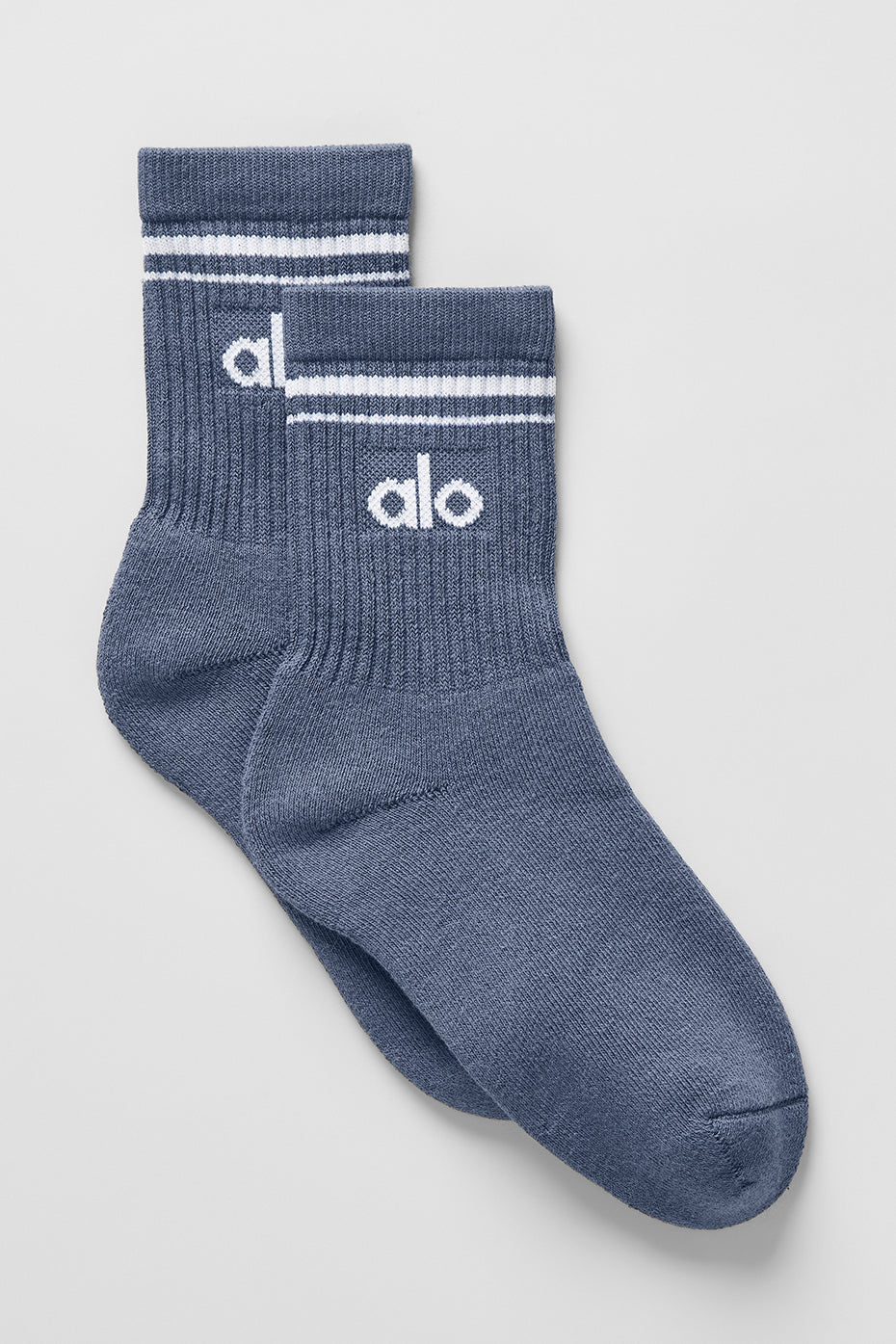 Unisex Half-Crew Throwback Sock - Bluestone/White (A0480U)