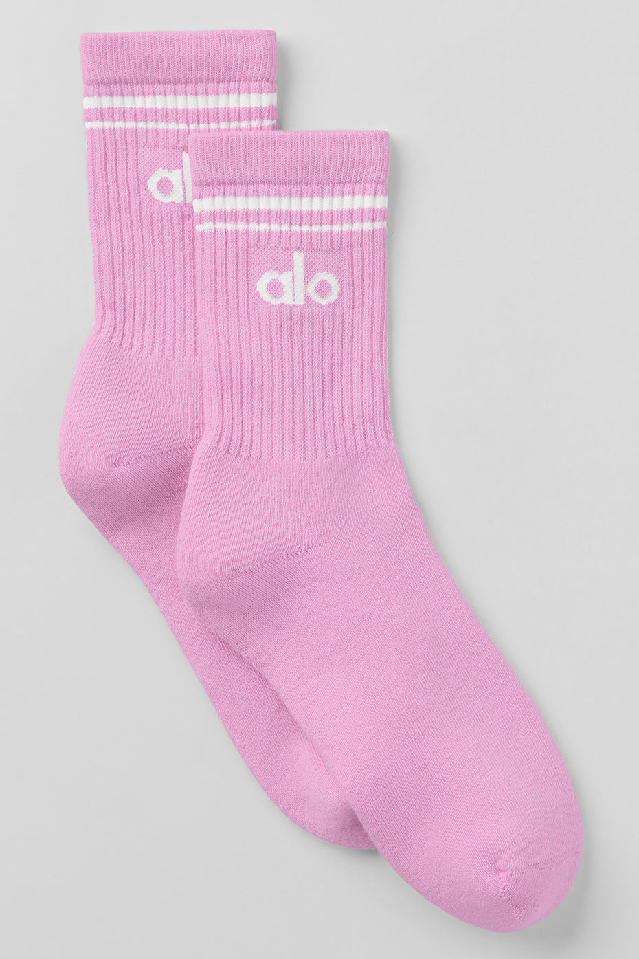 Unisex Half-Crew Throwback Sock - Candy Heart Pink/White (A0480U)