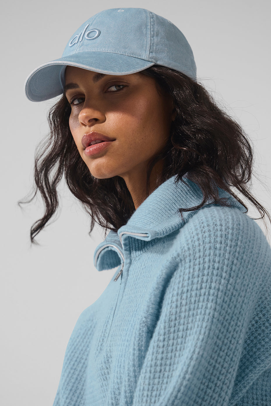 Washed Off-Duty Cap - Light Denim (A0497U)