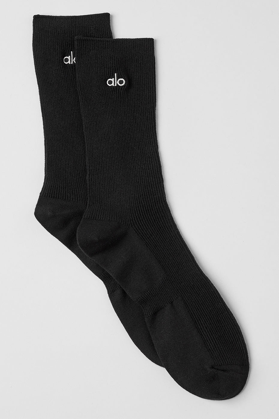 Unisex Half-Crew Understated Sock - Black (A0649U)