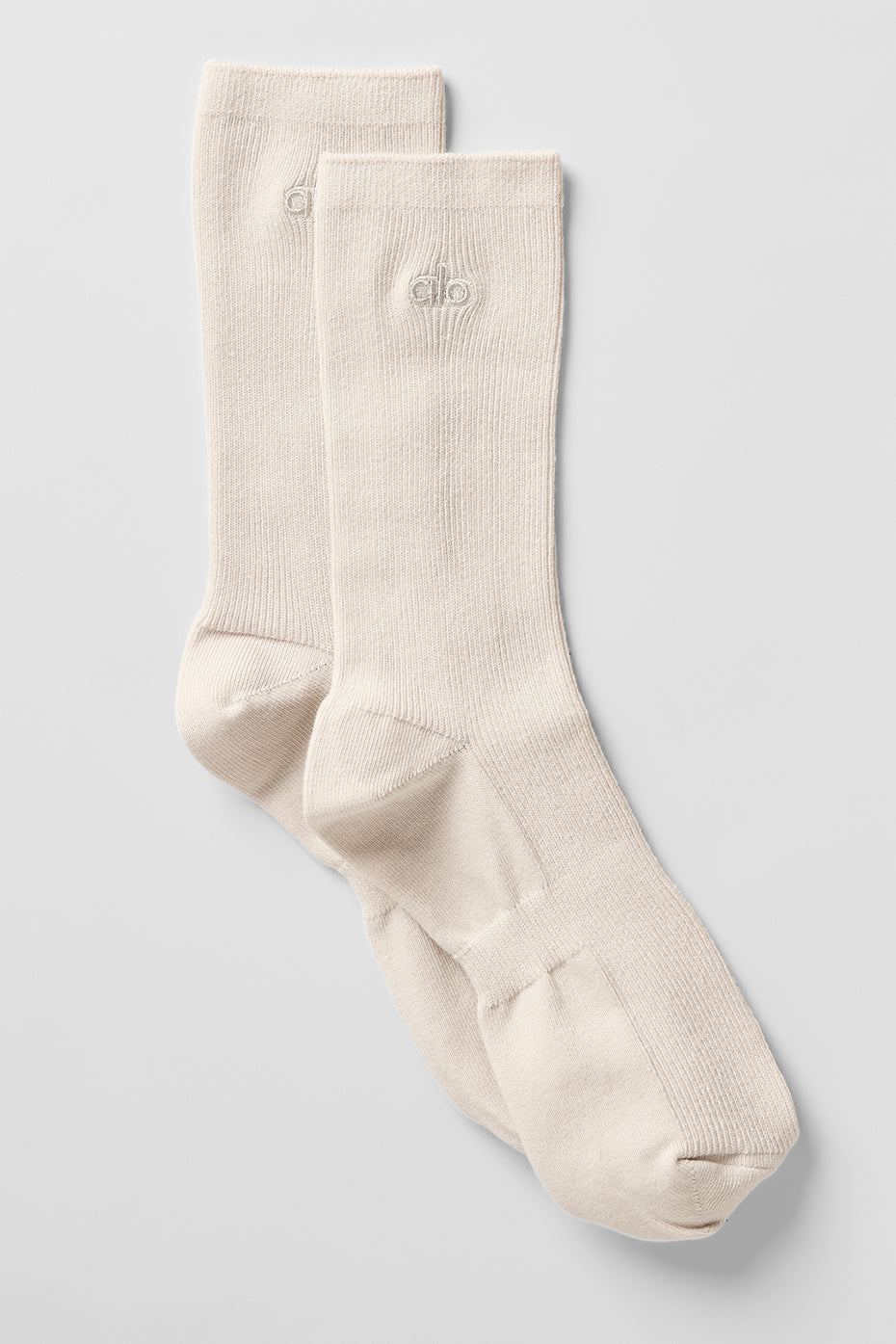 Unisex Half-Crew Understated Sock - Bone (A0649U)