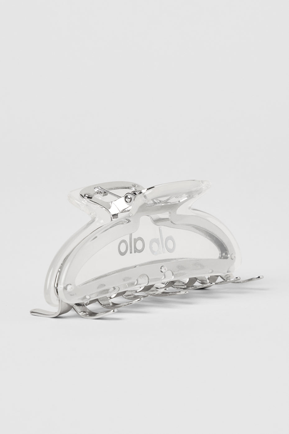 Acrylic Illusion Claw Clip - Clear Acetate/Chrome (A0657U)