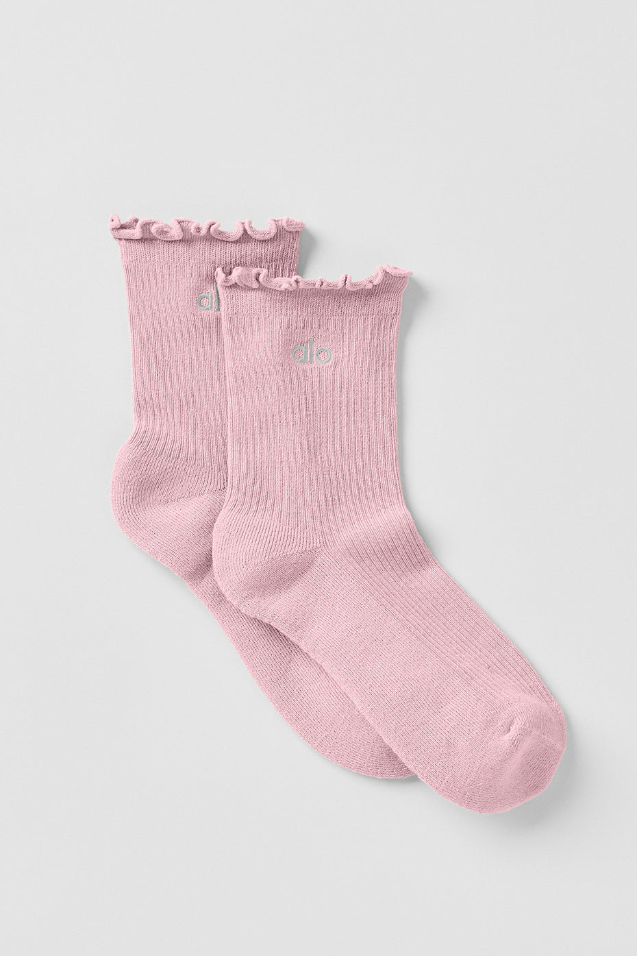 Women's Lettuce Edge Sock - Vintage Pink (A0660W)