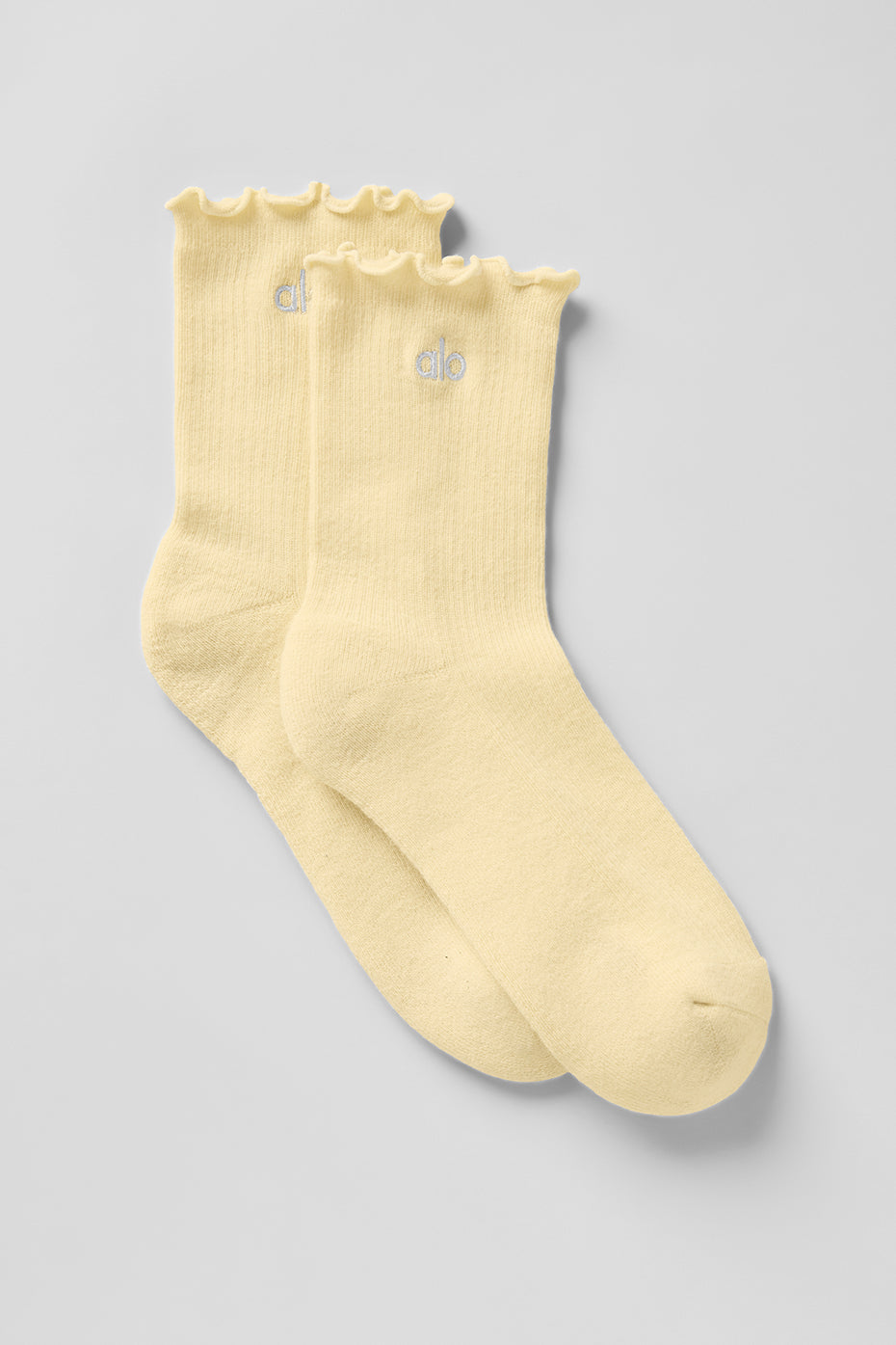 Women's Lettuce Edge Sock - Warm Butter (A0660W)