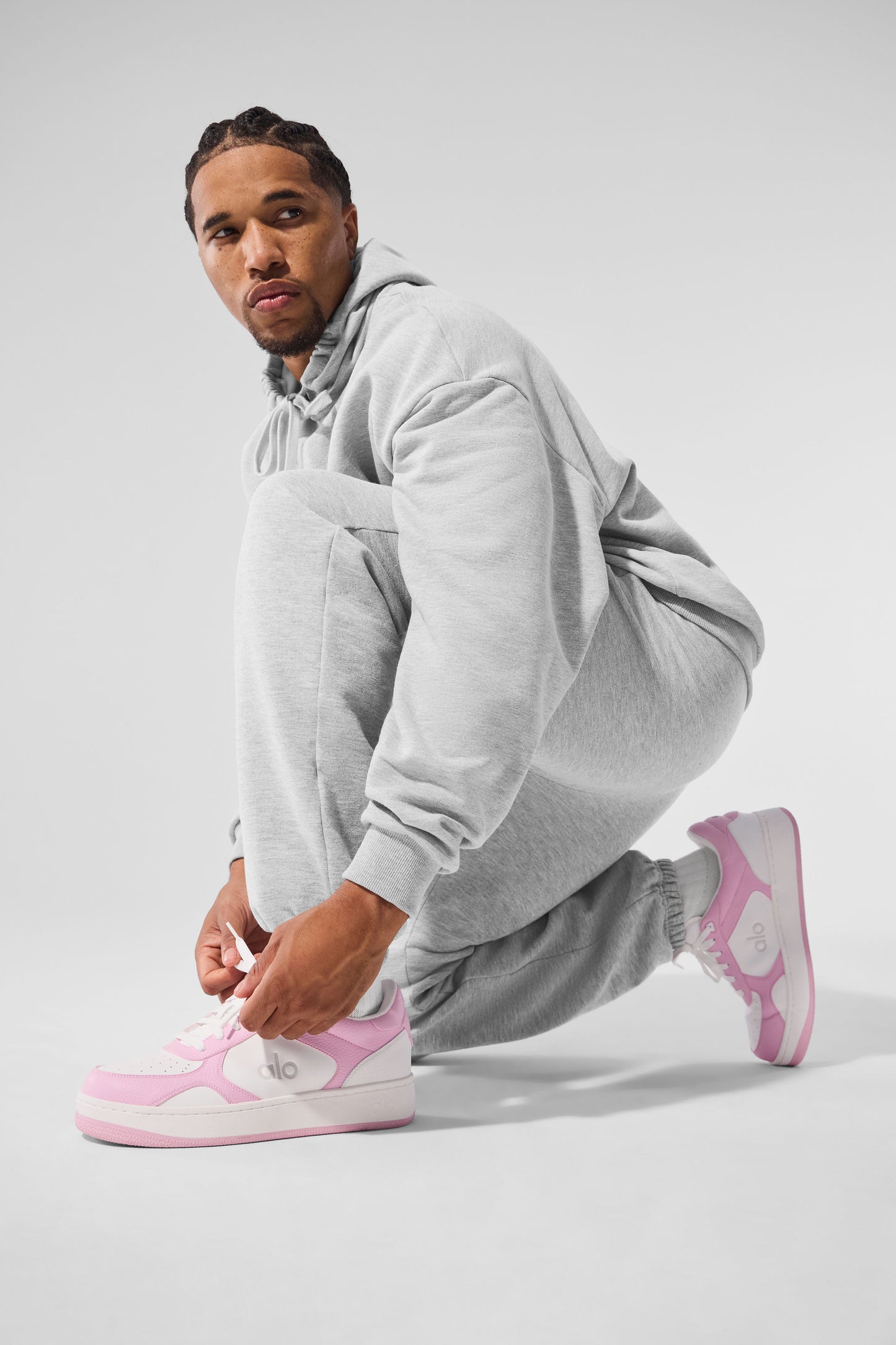 ALO Recovery Mode Sneaker - Pink/White (MENSA0685U)