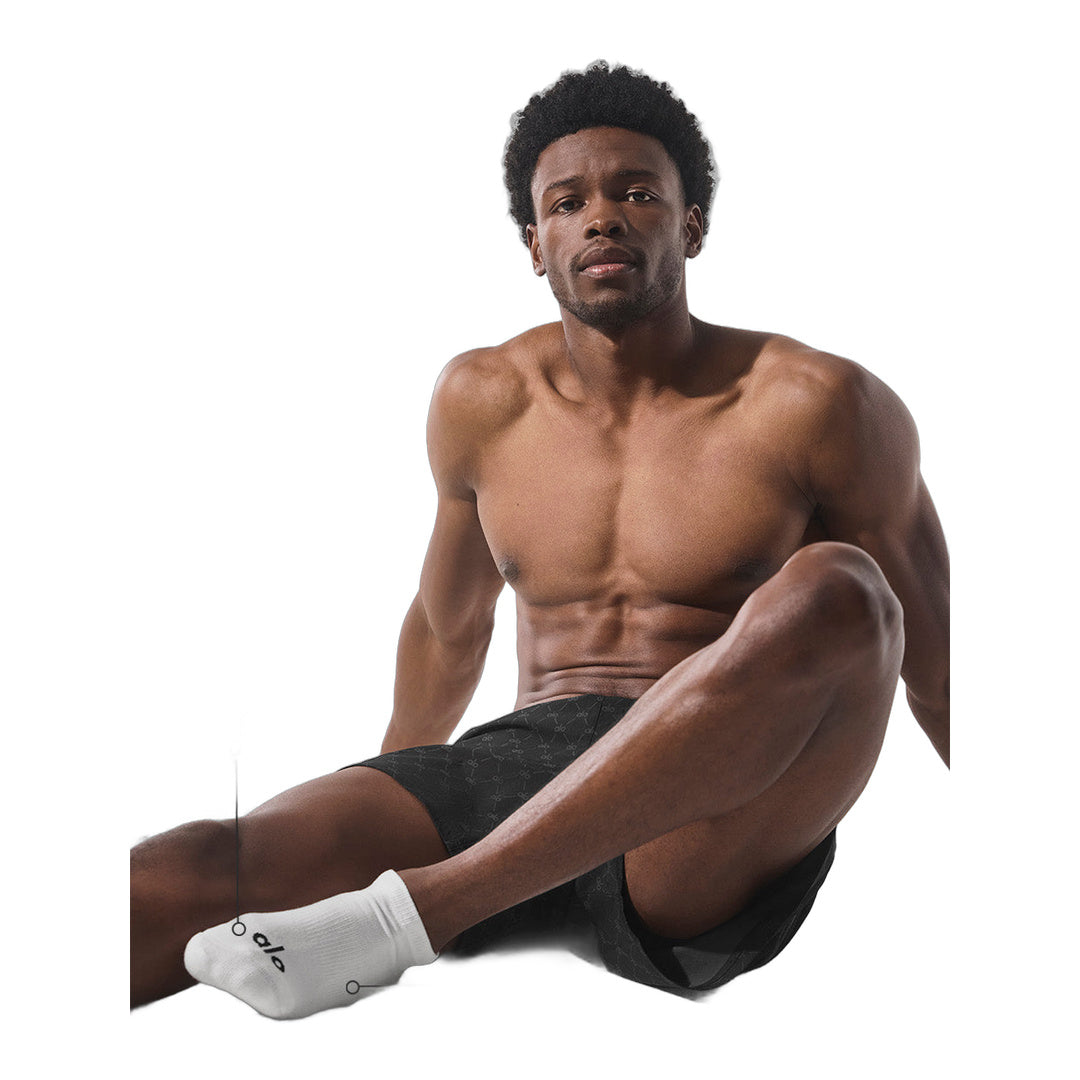 alo Unisex Street Sock - Black/White by Alo Yoga