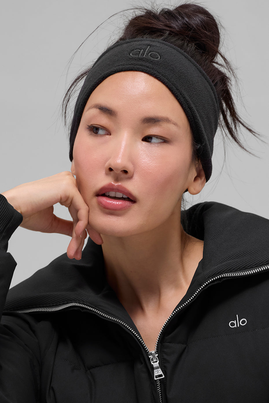 Polar Fleece Ear Warmer - Black (A0783U)