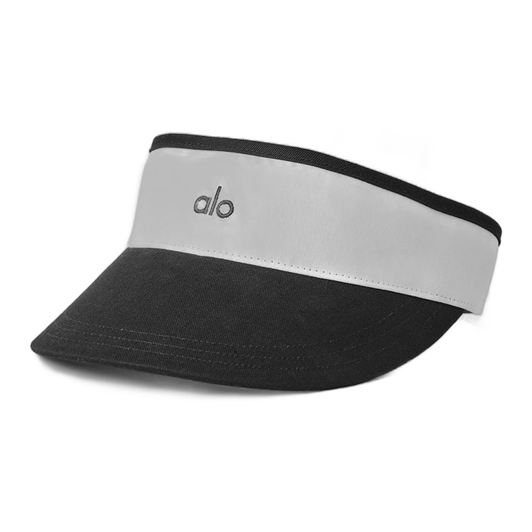 alo Colorblock Visor - Black/White by Alo Yoga