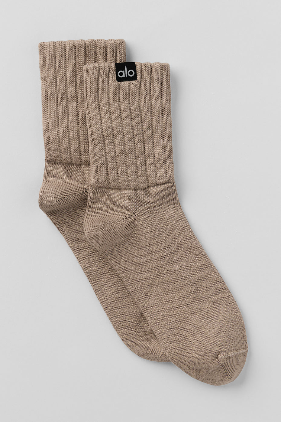 Unisex Half-Crew Scrunch Sock - Gravel (A0838U)