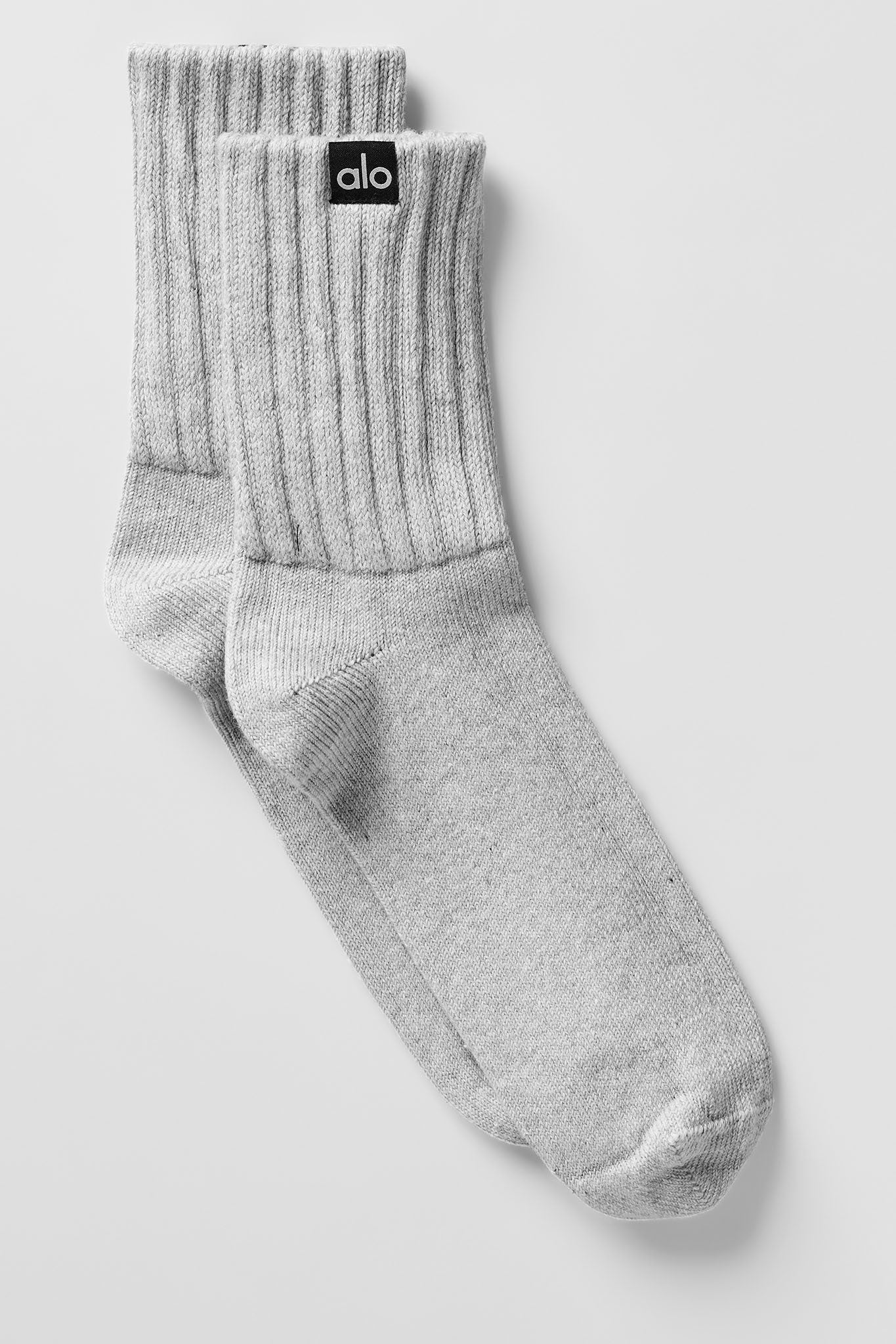 Unisex Half-Crew Scrunch Sock - Athletic Heather Grey (A0838U)