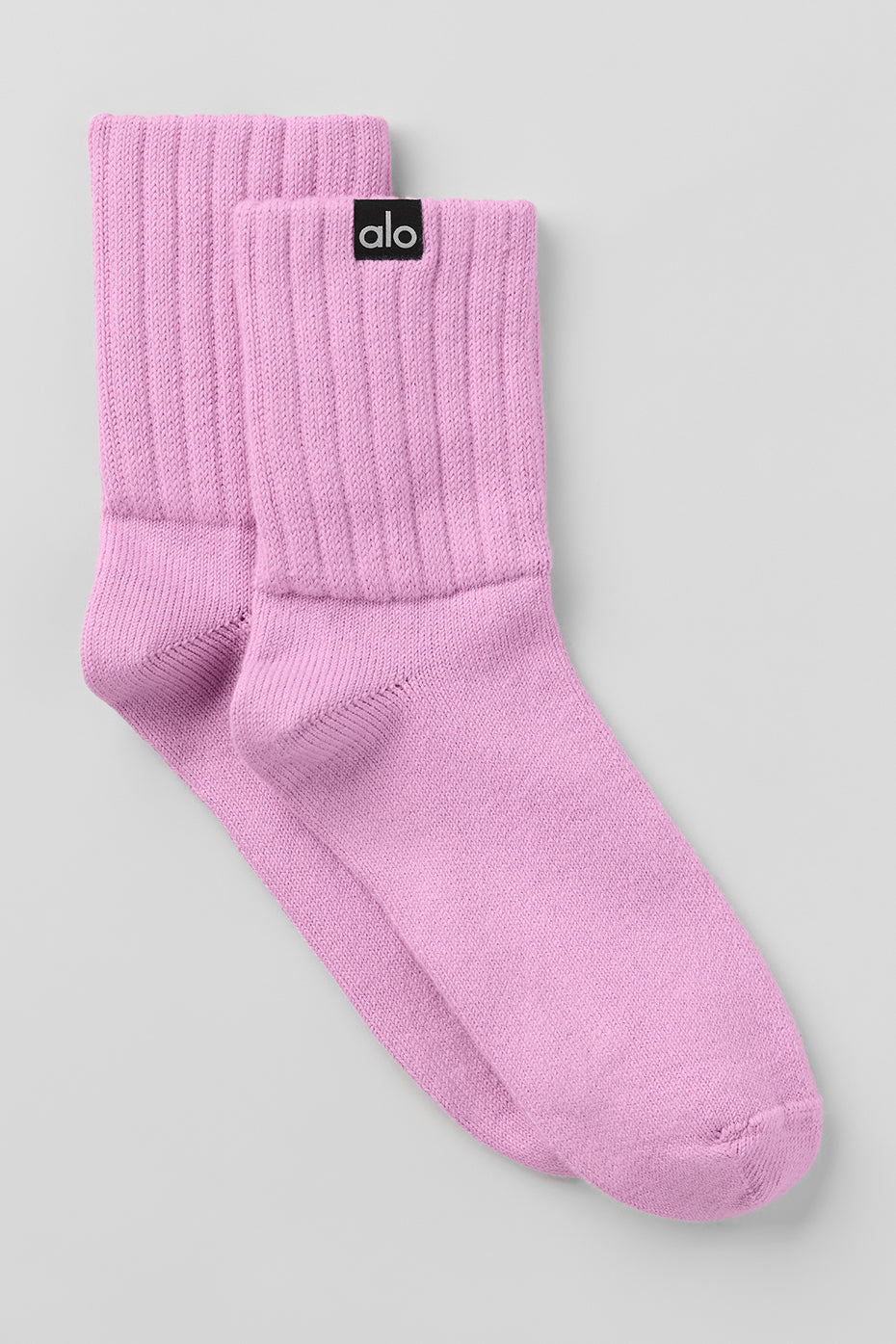 Unisex Half-Crew Scrunch Sock - Candy Heart Pink (A0838U)