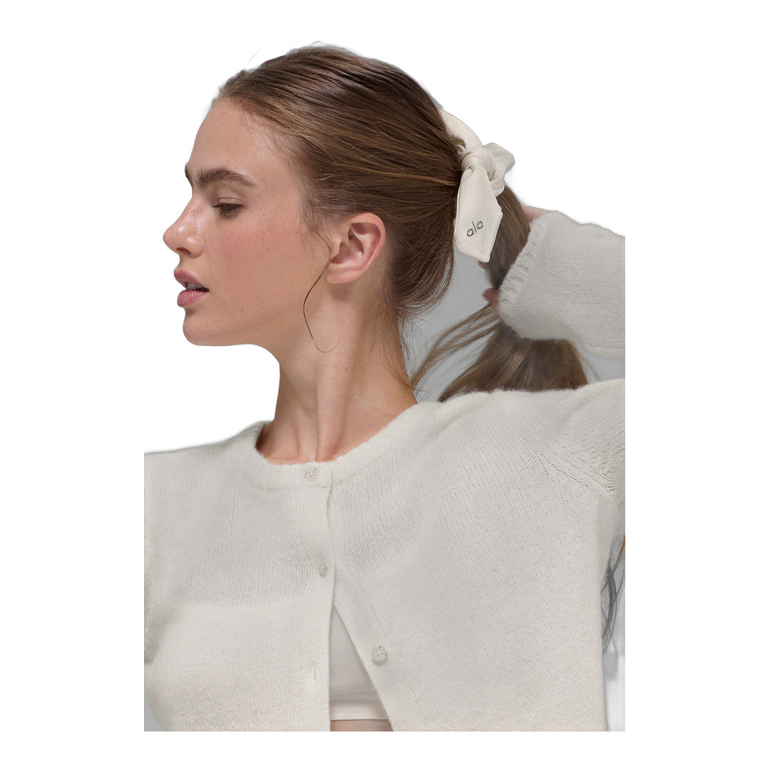 alo Airlift Rhythm Scrunchie - Ivory by Alo Yoga