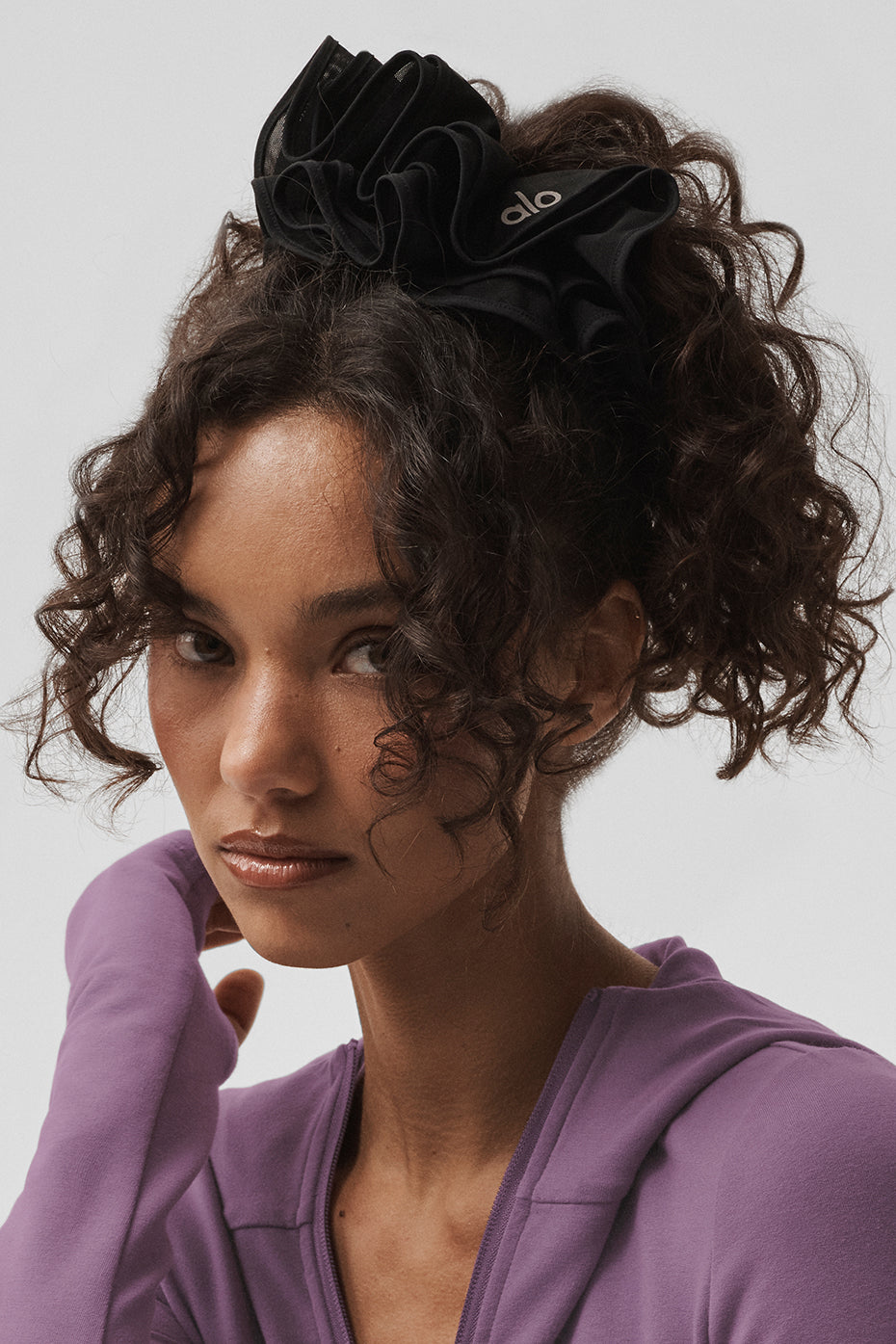 Mesh Sweet Nothing Oversize Scrunchie - Black (A0923U)