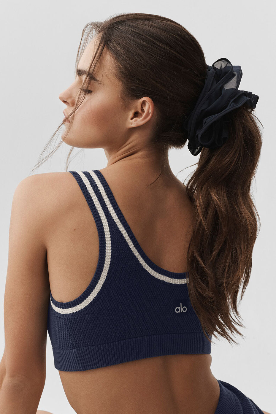 Mesh Sweet Nothing Oversize Scrunchie - Navy (A0923U)