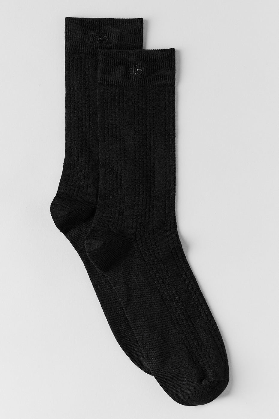 Cashmere Mesh Sock - Black (A0930U)