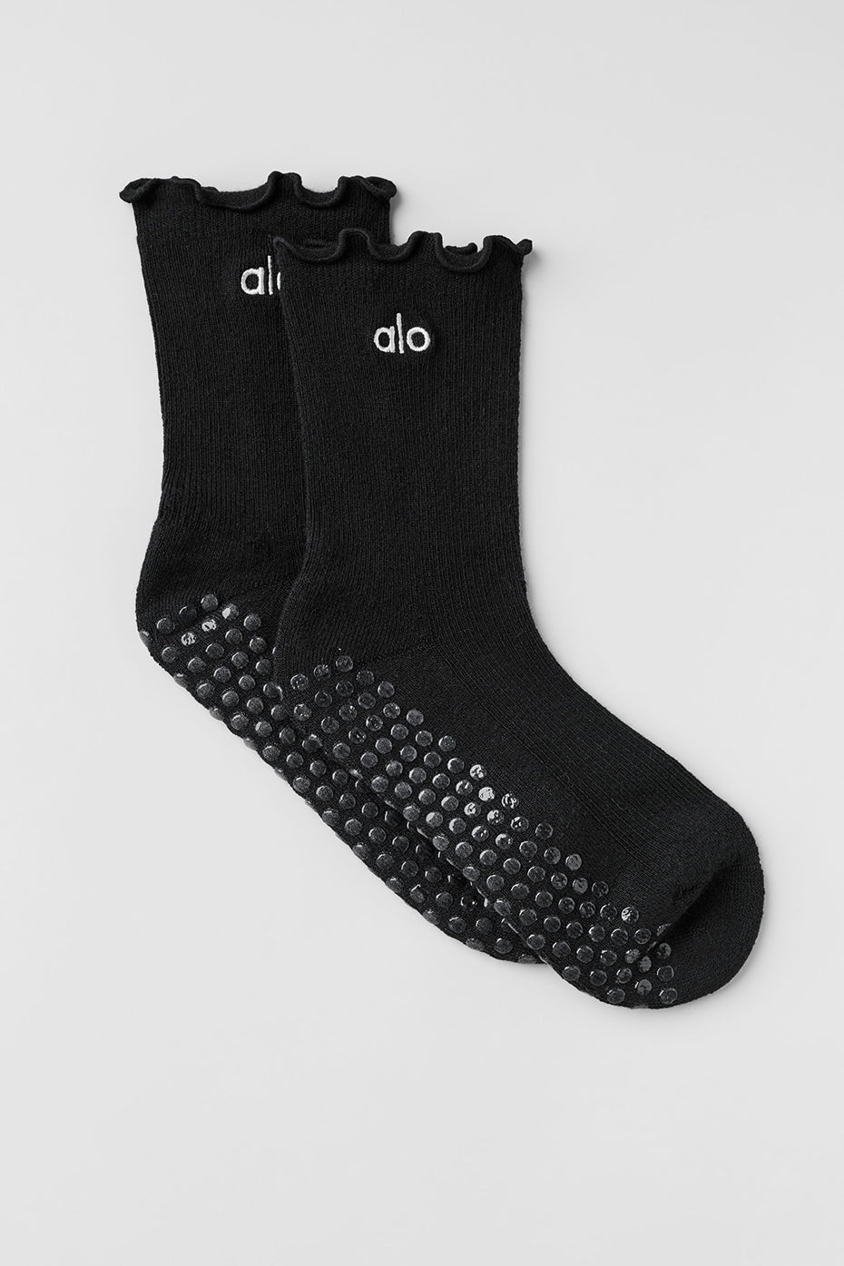 Lettuce Edge Grip Sock - Black (A0971W)