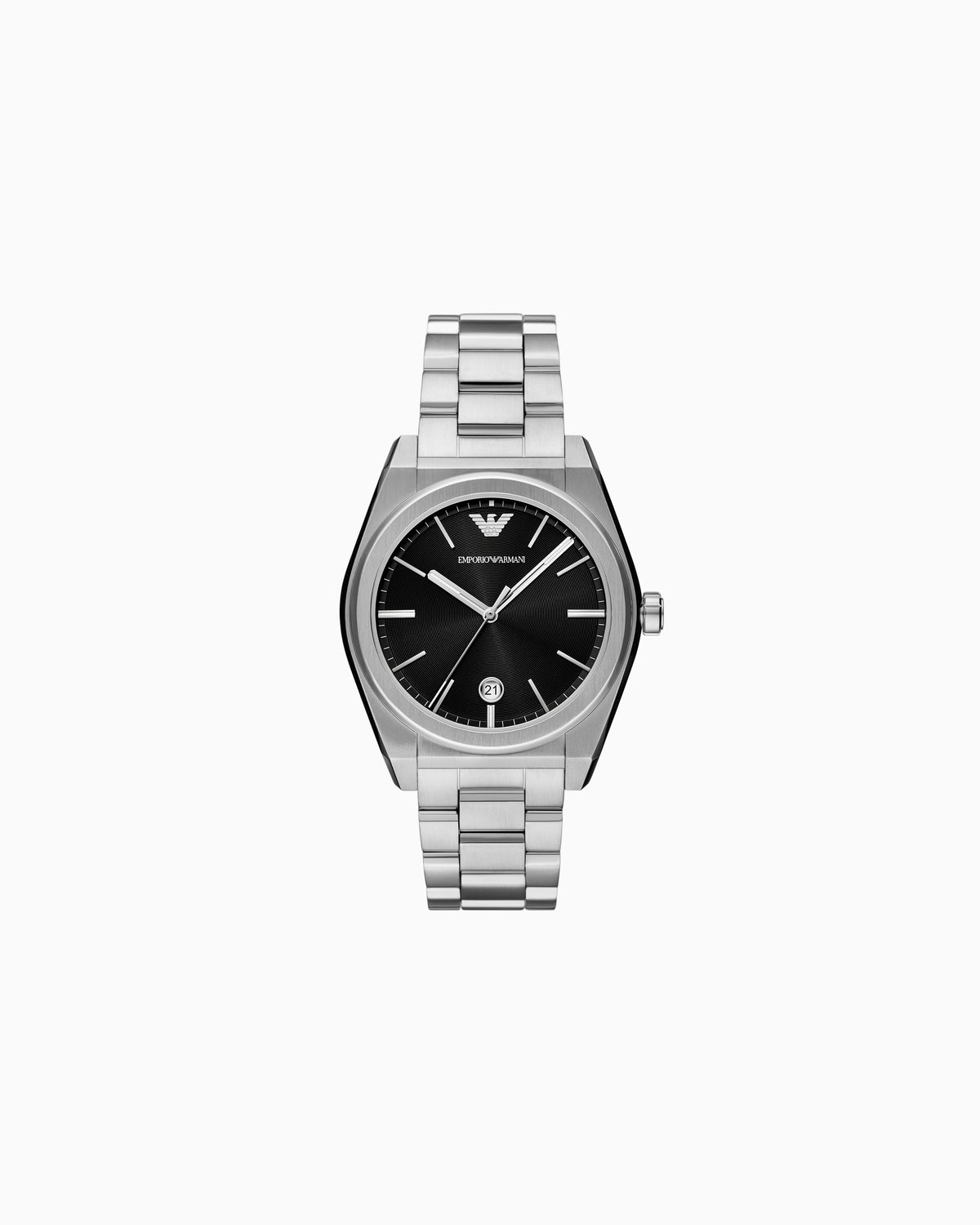 Three-Hand Date Stainless Steel Watch (AR11622)