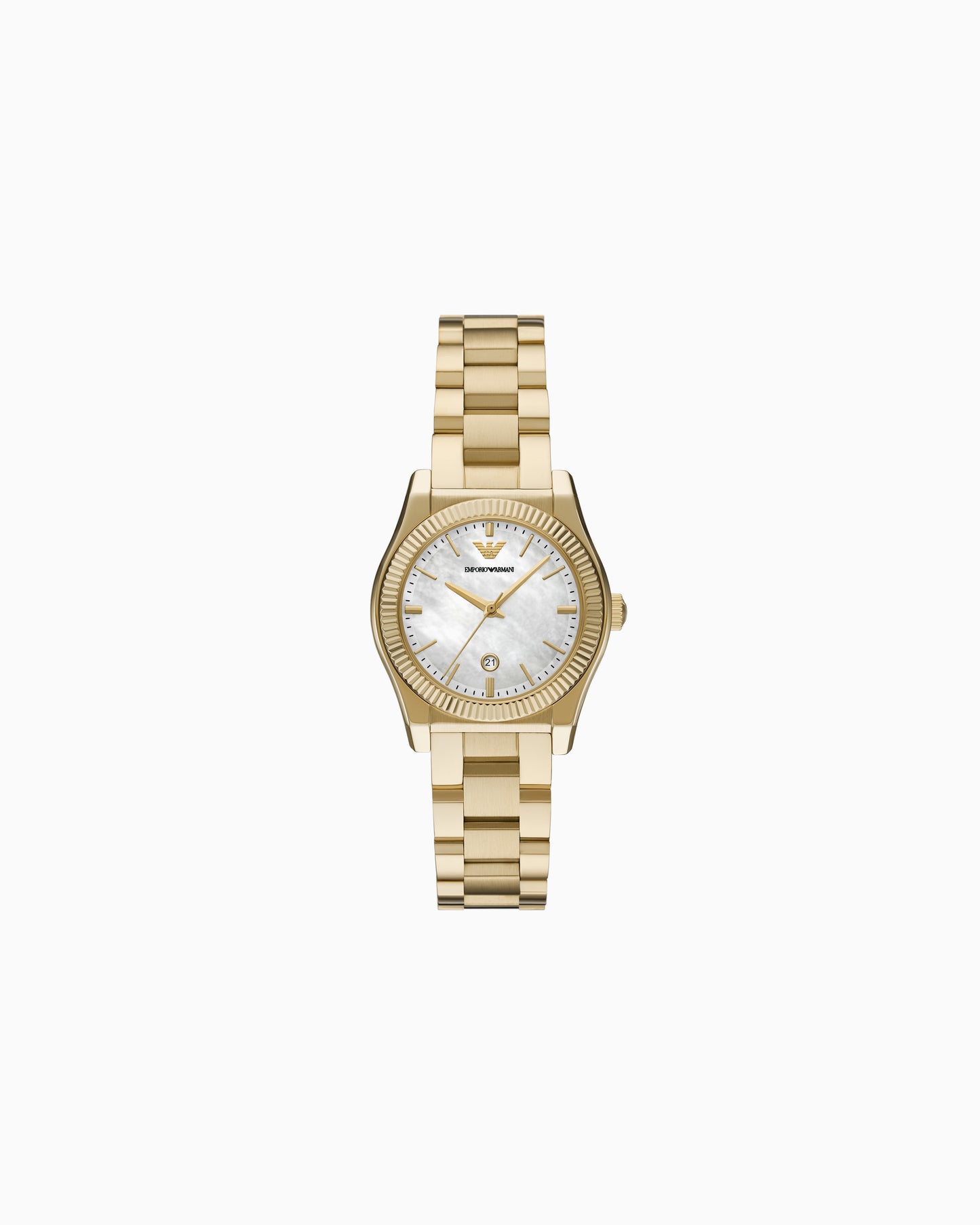 Three-Hand Date Gold-Tone Stainless Steel Watch (AR11657)