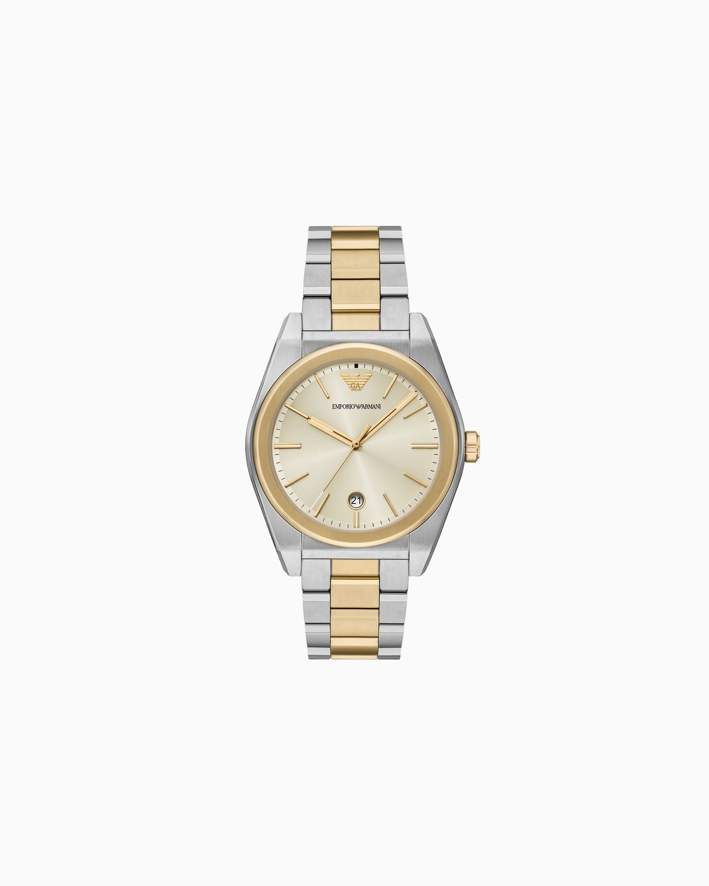 Three-Hand Two-Tone Stainless Steel Watch (AR11716)