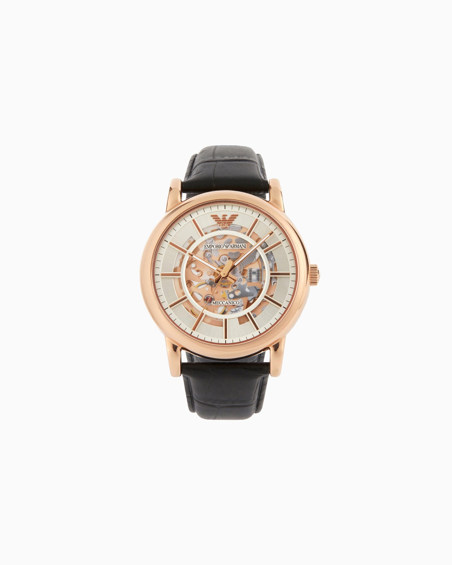 Men's Automatic Black Leather Watch (AR60007)
