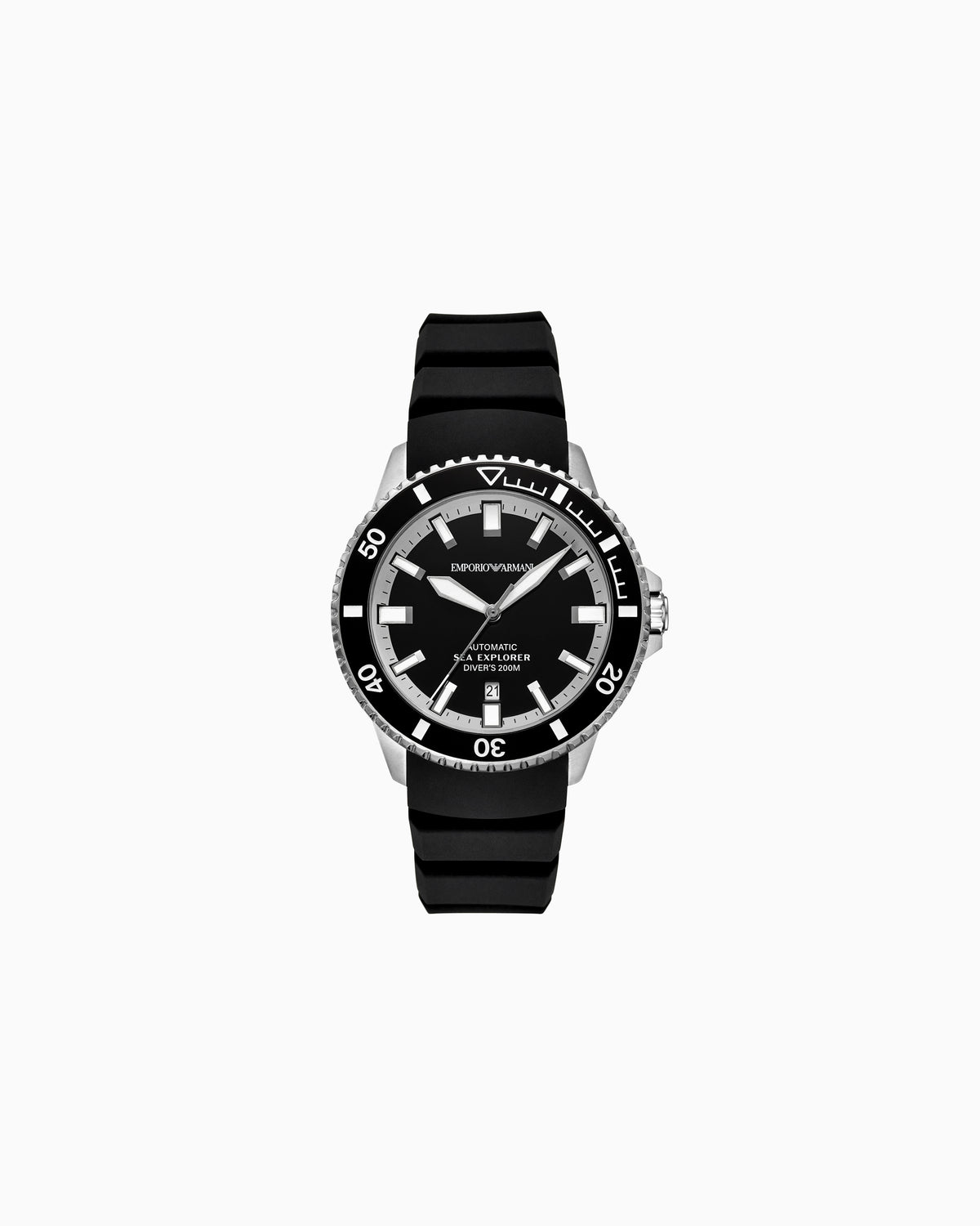 Sea Explorer Automatic Black Silicone Watch (AR60086)