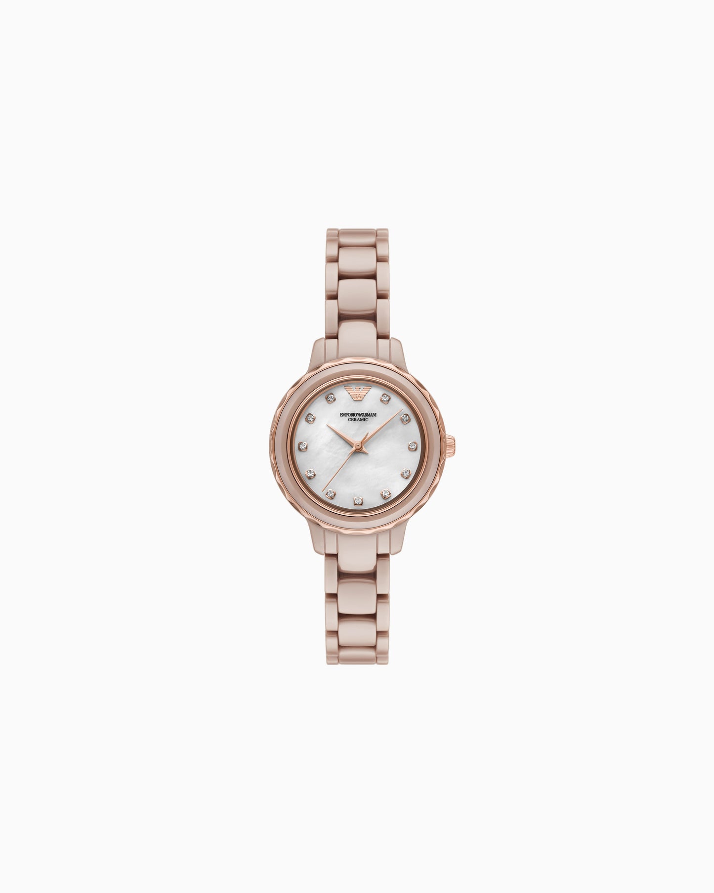 Three-Hand Nude Ceramic Watch (AR70018)