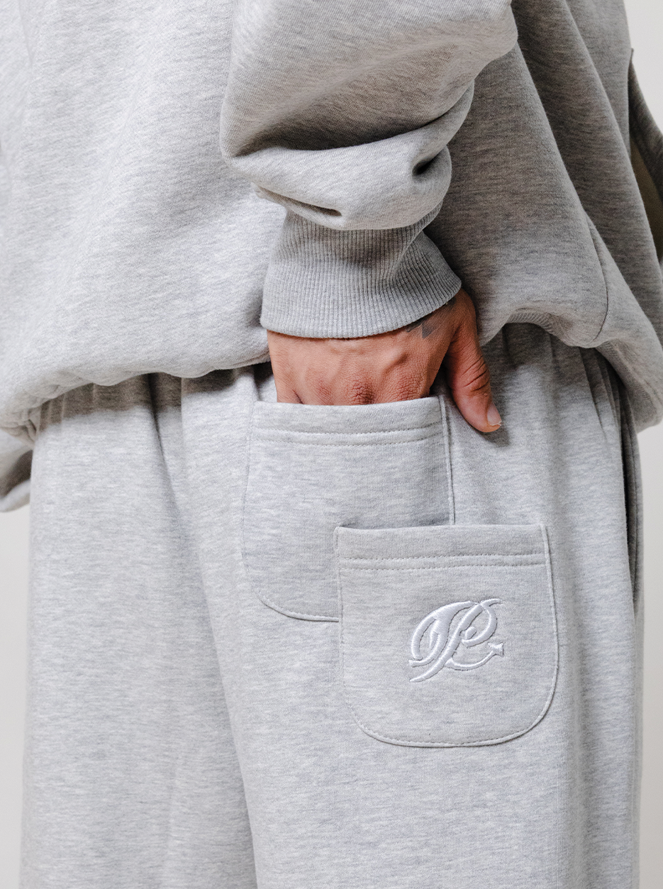 Wide Leg Sweatpants- Concrete by Peace In Chaos