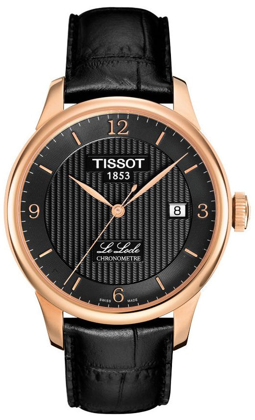 Men’s Tissot Le Locle Automatic T006.408.36.057.00 – Black Dial & Rose Gold Case