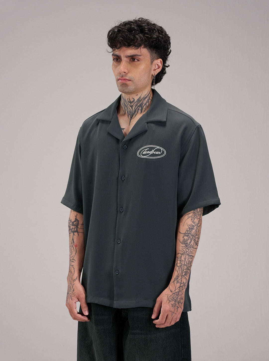 Signature Bowling Shirt Grey by DEADBEAR