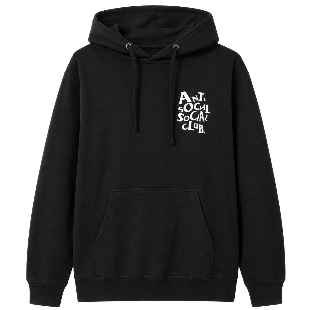 ANTI SOCIAL SOCIAL CLUB COMPLICATED HOODIE BLACK by ASSC