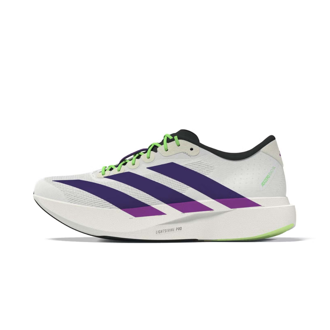 adidas Adizero Evo SL White University Purple Burst by ADIDAS RUNNING