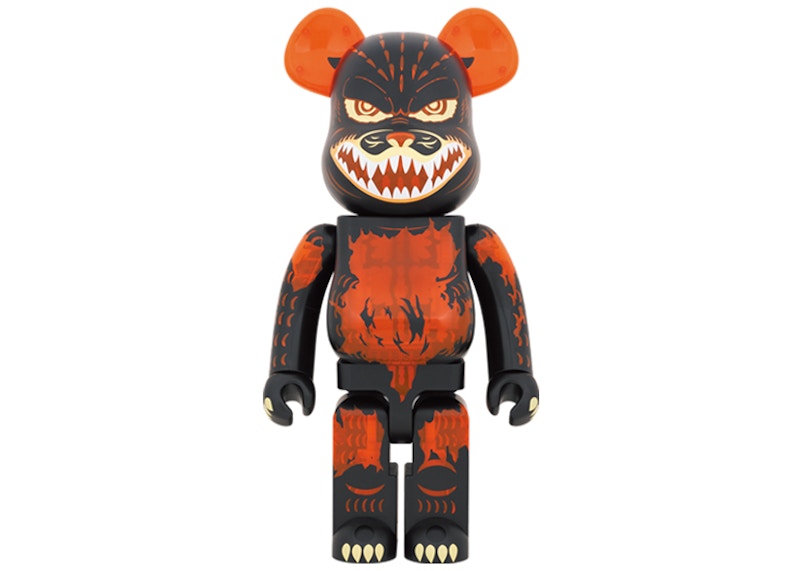 Bearbrick Godzilla VS Destoroyah version Godzilla (Meltdown) 1000% Clear Orange Ver. by BEARBRICK