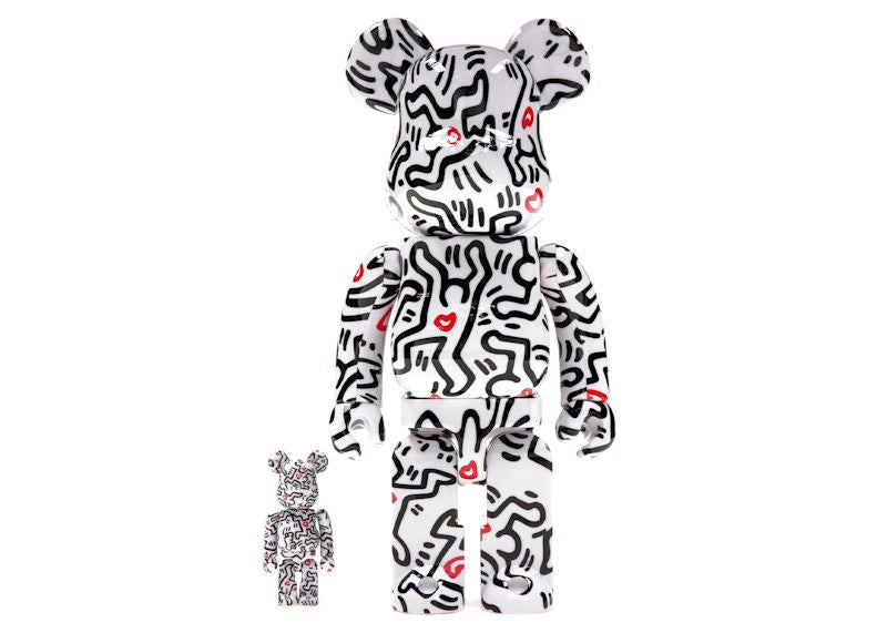 Bearbrick Keith Haring #8 100% & 400% Set by BEARBRICK