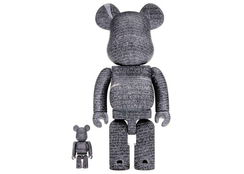 Bearbrick The British Museum (The Rosetta Stone) 100% & 400% Set by BEARBRICK